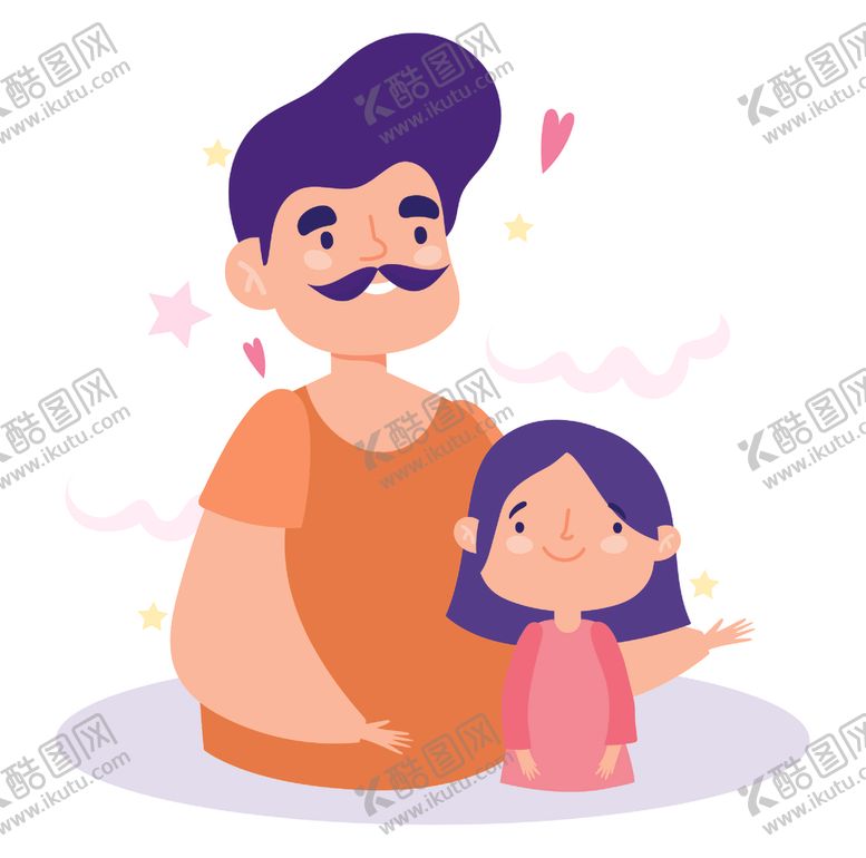 编号：78299505082338414714【酷图网】源文件下载-卡通手绘家庭