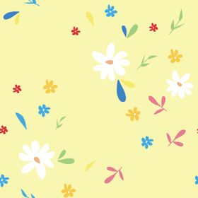 黄底红叶花