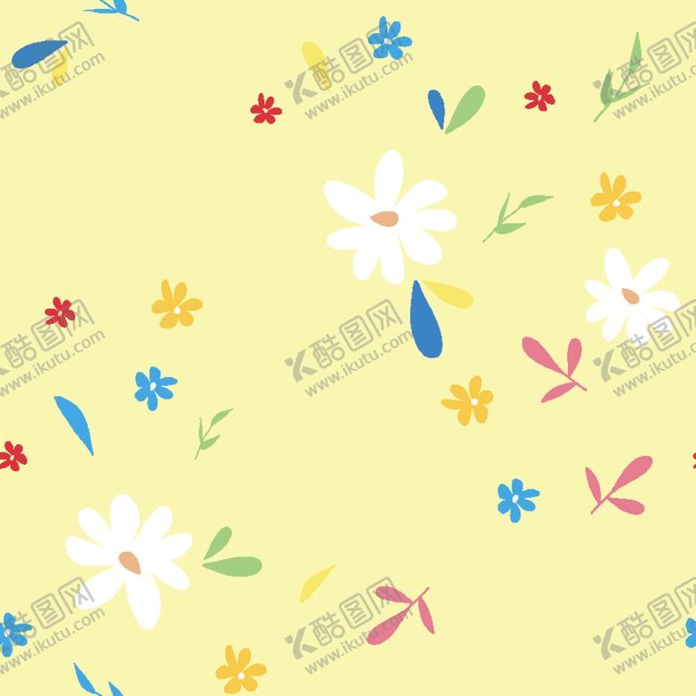 编号：88581210251659391607【酷图网】源文件下载-清新黄底花