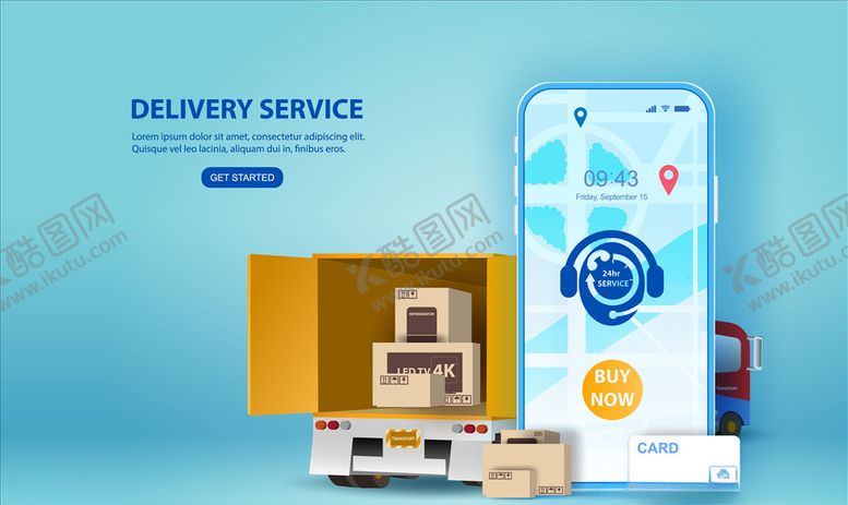 编号：81850309101641335672【酷图网】源文件下载-快递服务