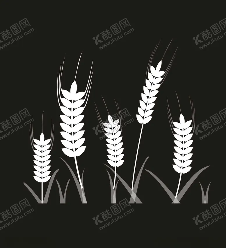 编号：18621101230802501752【酷图网】源文件下载-矢量麦穗