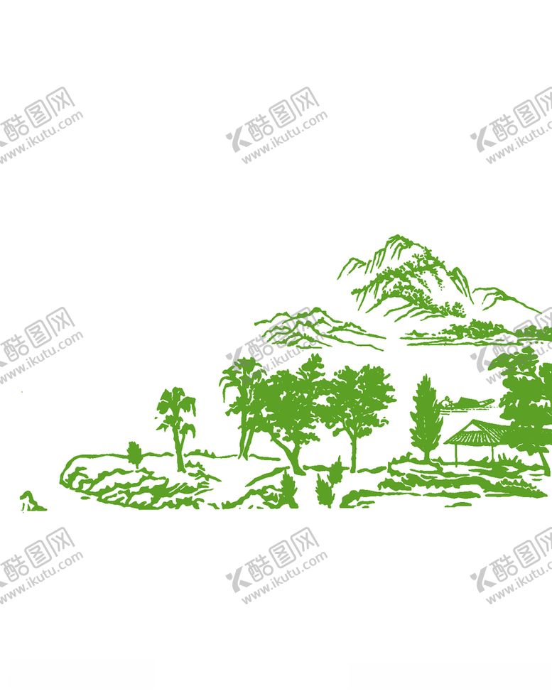 编号：51315809201911455524【酷图网】源文件下载-绿色矢量村庄