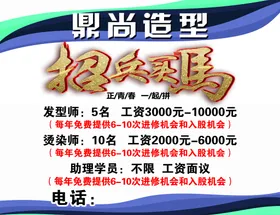 招聘单位易拉宝海报商场
