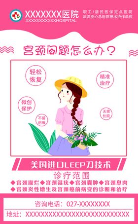 妇科宫颈疾病海报