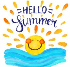 夏日创意卡通图案