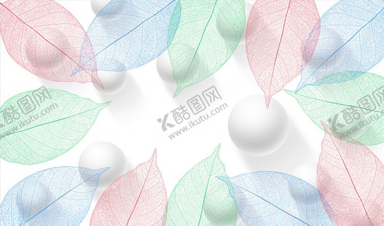 编号：86444104070442128899【酷图网】源文件下载-树叶圆球背景墙