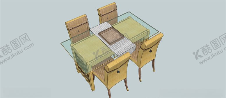 编号：86434910041534434205【酷图网】源文件下载-桌椅套装