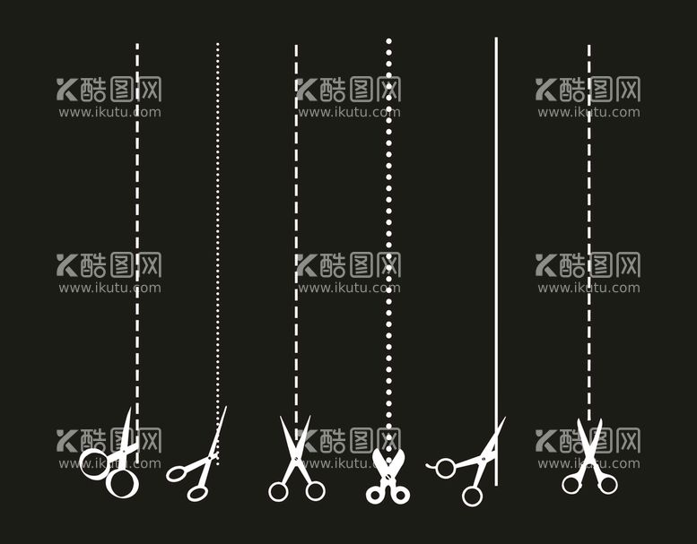 编号：55093110261304195770【酷图网】源文件下载-剪刀切割线