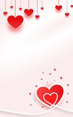 爱心背景AI设计素材红形AI矢量图