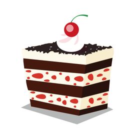 手绘蛋糕生日海报生日面包点心