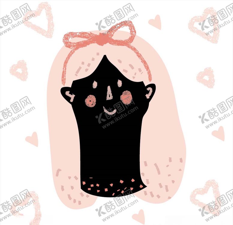 编号：26314806281323417522【酷图网】源文件下载-插画卡通女生头像