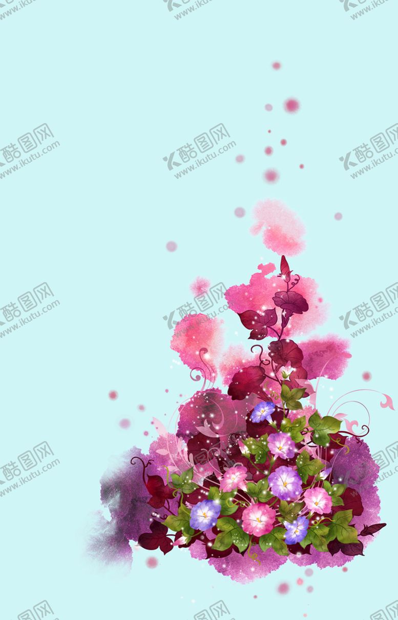 编号：51180911221108387587【酷图网】源文件下载-手绘花卉背景