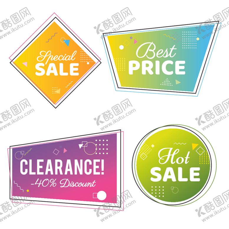 编号：62503209200439437220【酷图网】源文件下载-矢量标签素材