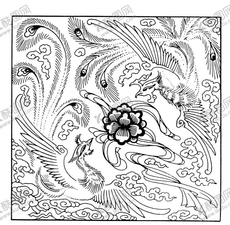 编号：23976701131252151479【酷图网】源文件下载-古代传统 工具花纹 底纹背景 