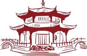 中国风古塔建筑