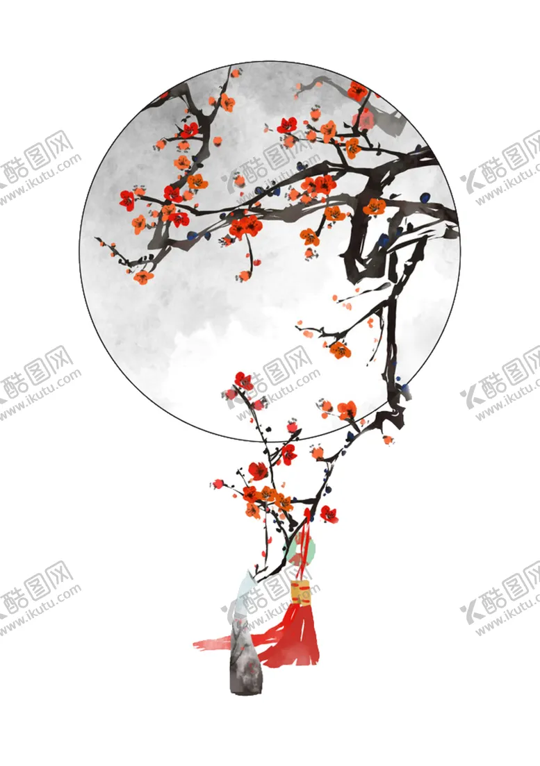 编号：32044005011347319018【酷图网】源文件下载-中国风水墨梅