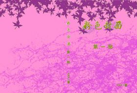 粉色画册封面