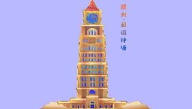 国风建筑背景