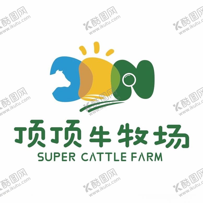 编号：72200502090336436481【酷图网】源文件下载-顶顶牛牧场LOGO