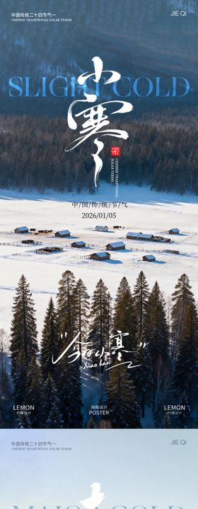 小寒大寒地产系列海报