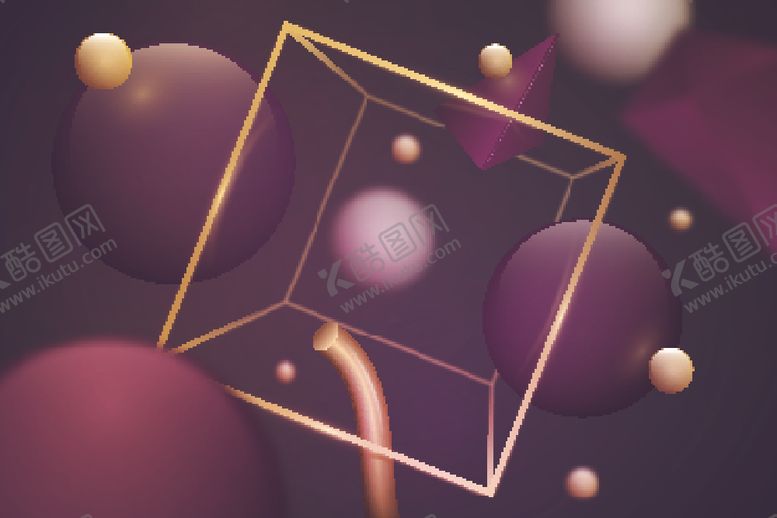 编号：15983109232222214693【酷图网】源文件下载-3D几何背景