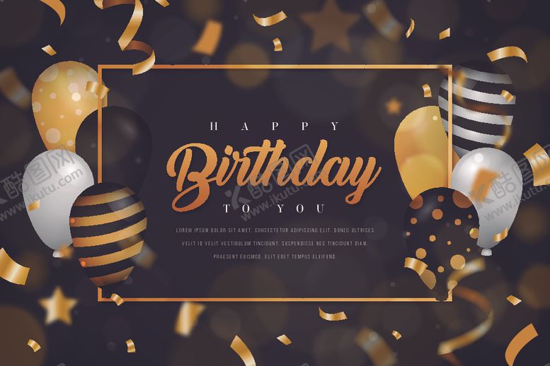 编号：86363806232347571075【酷图网】源文件下载-生日背景生日派对生日气球