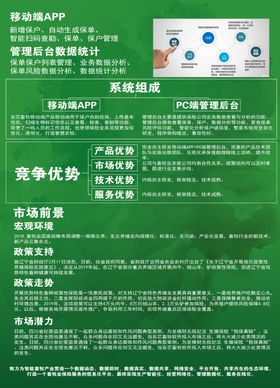 绿色宣传单页海报