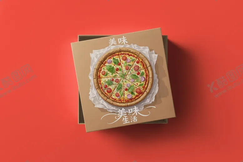 编号：36269103070144332366【酷图网】源文件下载-披萨包装l图案样机