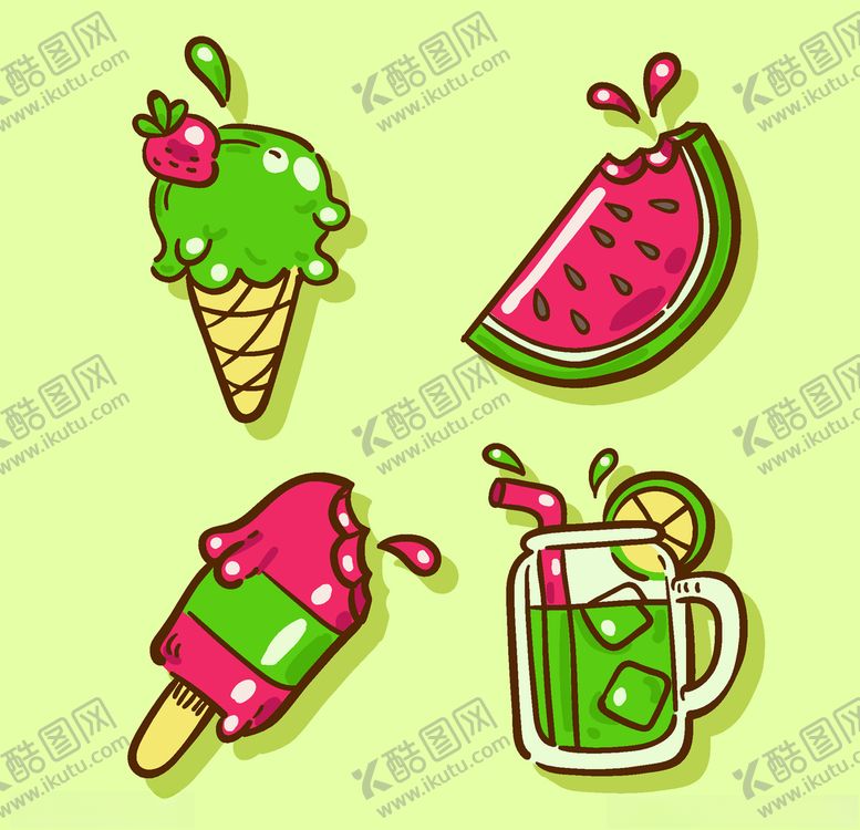 编号：34412509291519469928【酷图网】源文件下载-夏日元素