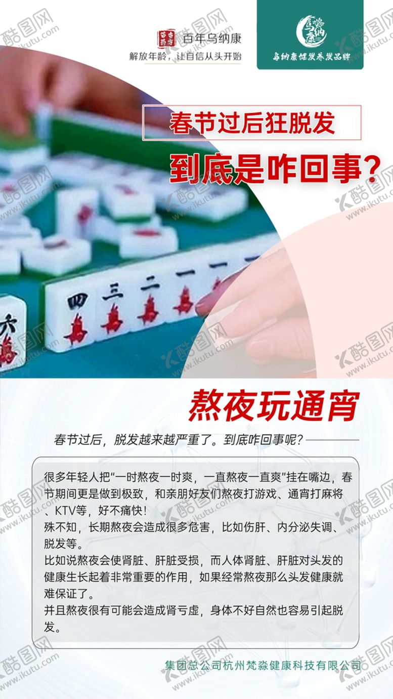编号：30768110021556487423【酷图网】源文件下载-春节过后狂脱发