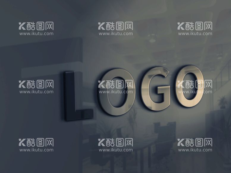 编号：63210611171431018109【酷图网】源文件下载-logo样机金属字