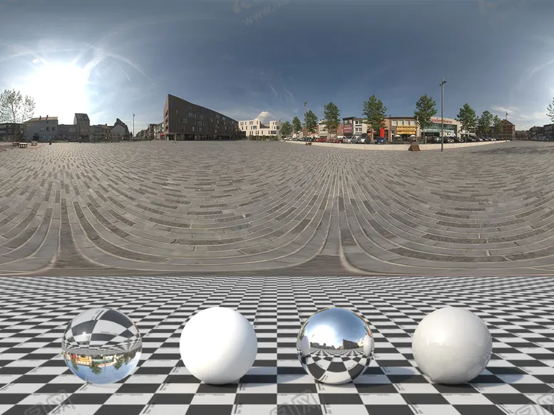编号：64900102161845003009【酷图网】源文件下载-C4D城市街道贴图HDR贴图