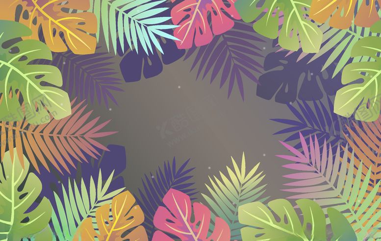 编号：63799210101918435839【酷图网】源文件下载-叶子背景