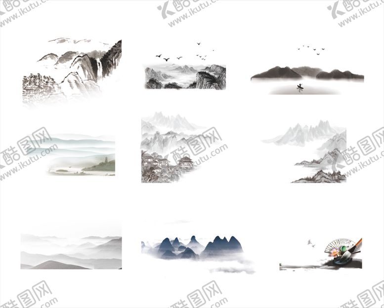 编号：81141805181849149809【酷图网】源文件下载-水墨山水画