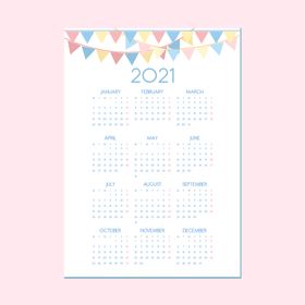 2021年日历