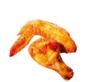 黑胶鸡翅美食活动宣传海报素材