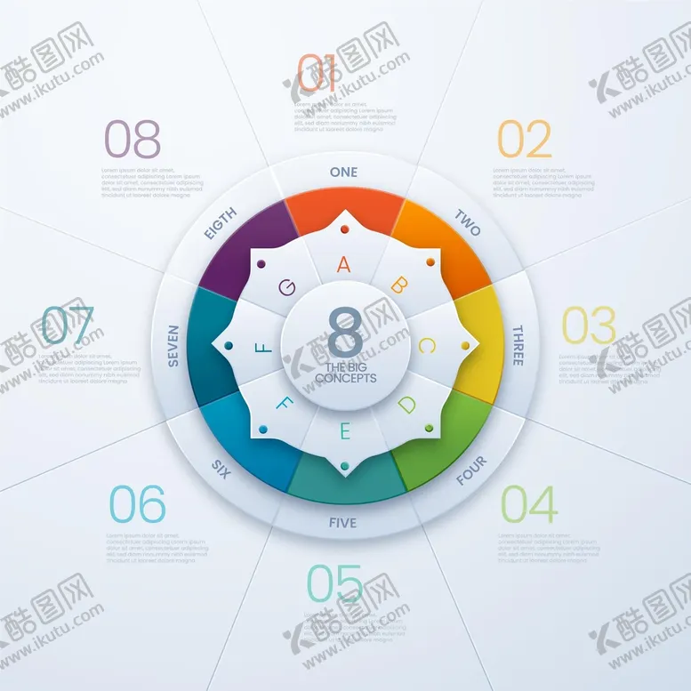 编号：86447601251303369698【酷图网】源文件下载-圆形信息图形