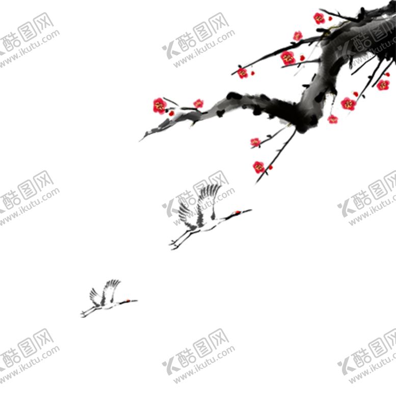 编号：65822905040650141749【酷图网】源文件下载-中国风水墨梅