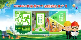 安全生产月展板海报板报制度