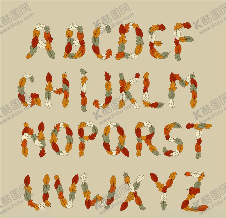 编号：68968109200005201067【酷图网】源文件下载-卡通字母