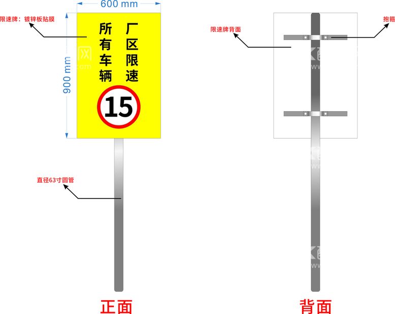 编号：67645512261111585386【酷图网】源文件下载-厂区限速牌