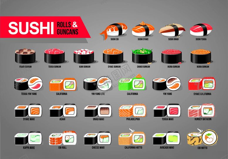 编号：75775209262033469055【酷图网】源文件下载-寿司