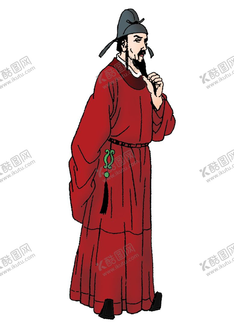 编号：63193810271820063353【酷图网】源文件下载-国学人物插画