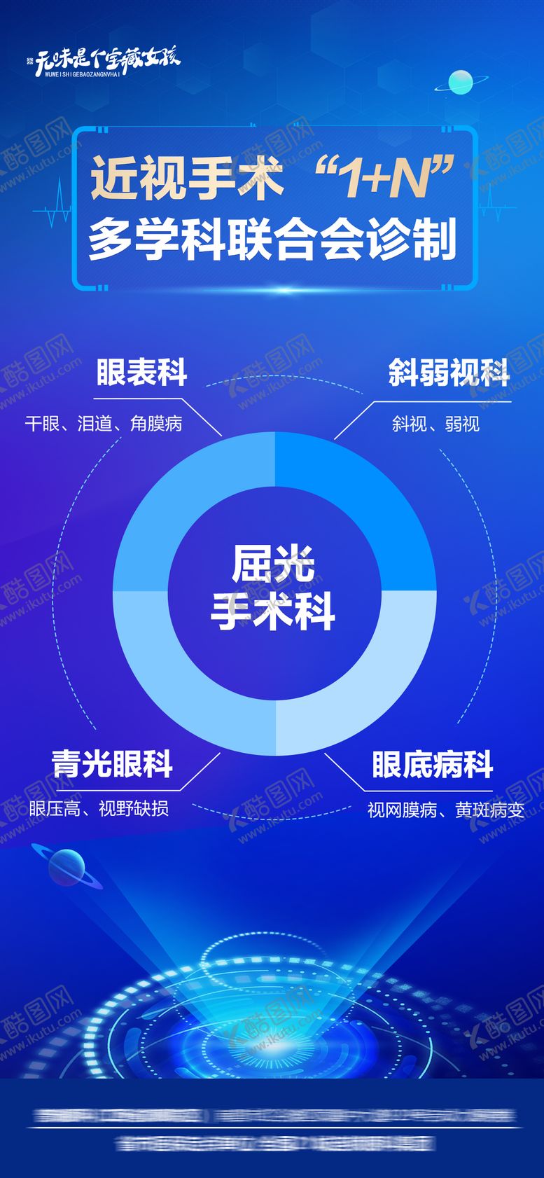 编号：89450012051400255292【酷图网】源文件下载-眼科医院屈光手续宣传海报