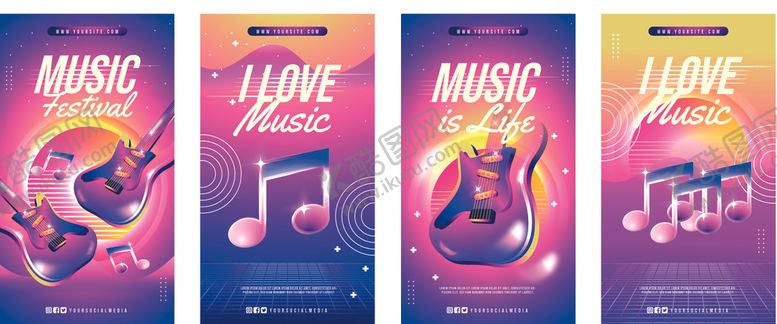 编号：26753604020546085029【酷图网】源文件下载-多彩音乐主题海报设计