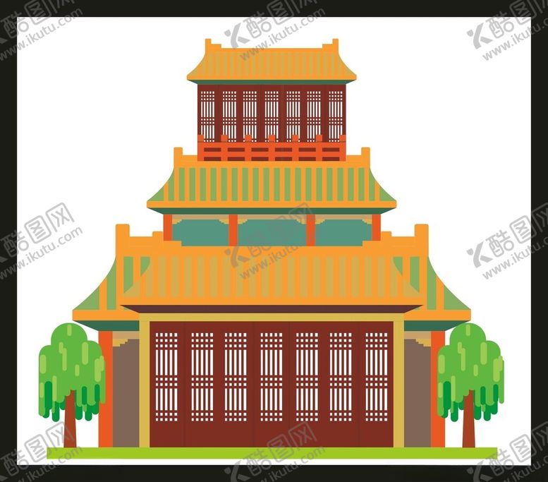 编号：19514602060147234907【酷图网】源文件下载-手绘古典建筑