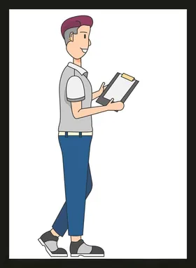 手绘男人男孩动画卡通卡通动画
