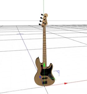C4D模型吉他