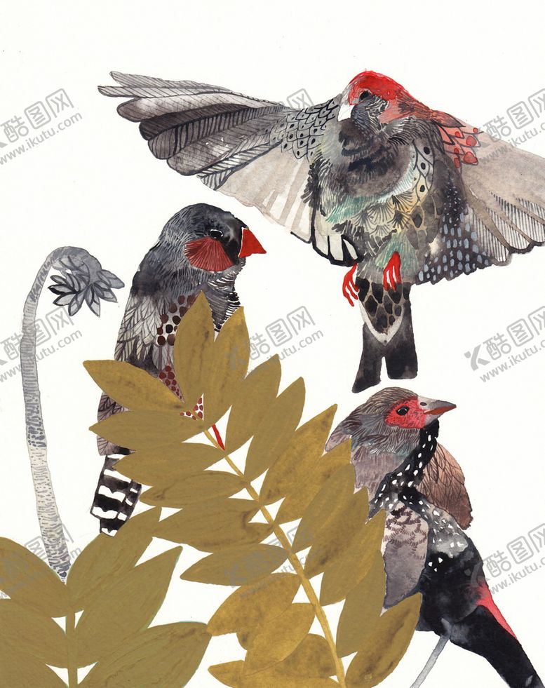 编号：23256006190825255579【酷图网】源文件下载-北欧风格淡色水彩画