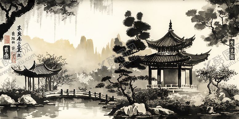 编号：61175211011741068036【酷图网】源文件下载-寺观园林